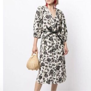 Zimmermann The Lovestruck Day Belted Floral Midi Dress NWOT
